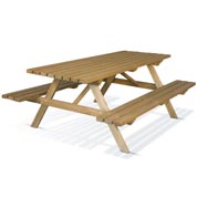 table pique-nique en bois - burger